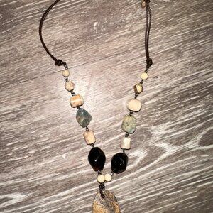 Strange stone Crystal necklace